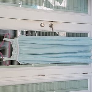 Odette Barsa Nylon Taffeta Nightgown No Size Tag Excellent Vintage Condition